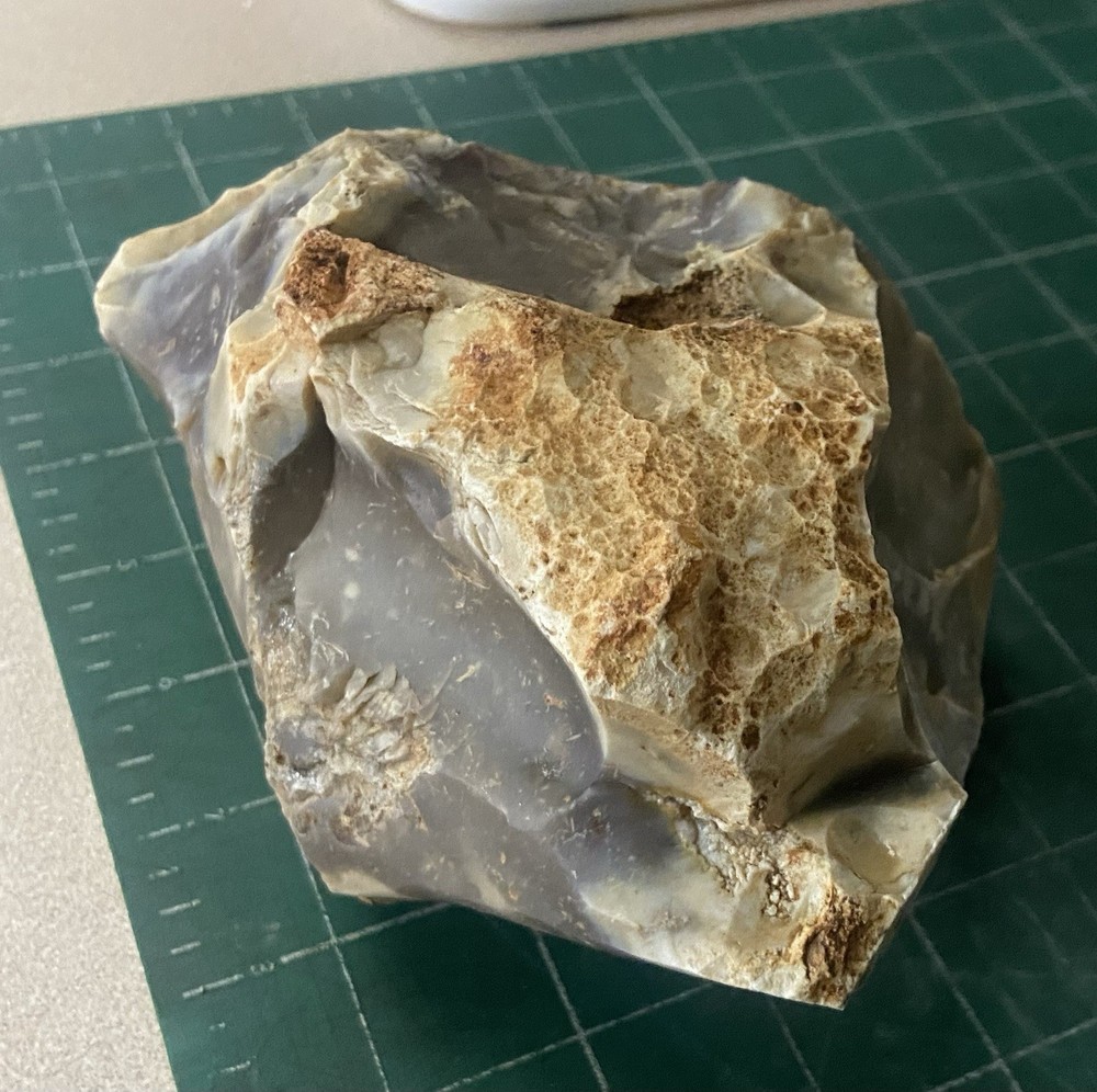 Huge 3.27lb Georgetown Flint Rock TX Quality Knapping 2 Flat Edges Nice Corner