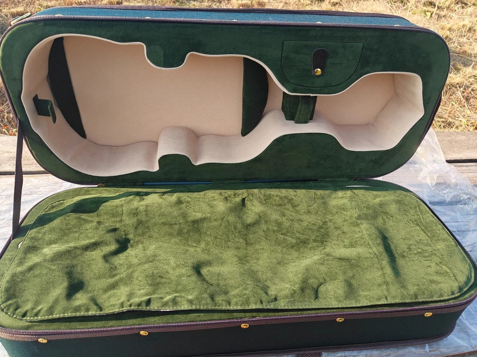 4/4 Double Violin Case with Handles and Backpack Straps Carry-on Violin Case