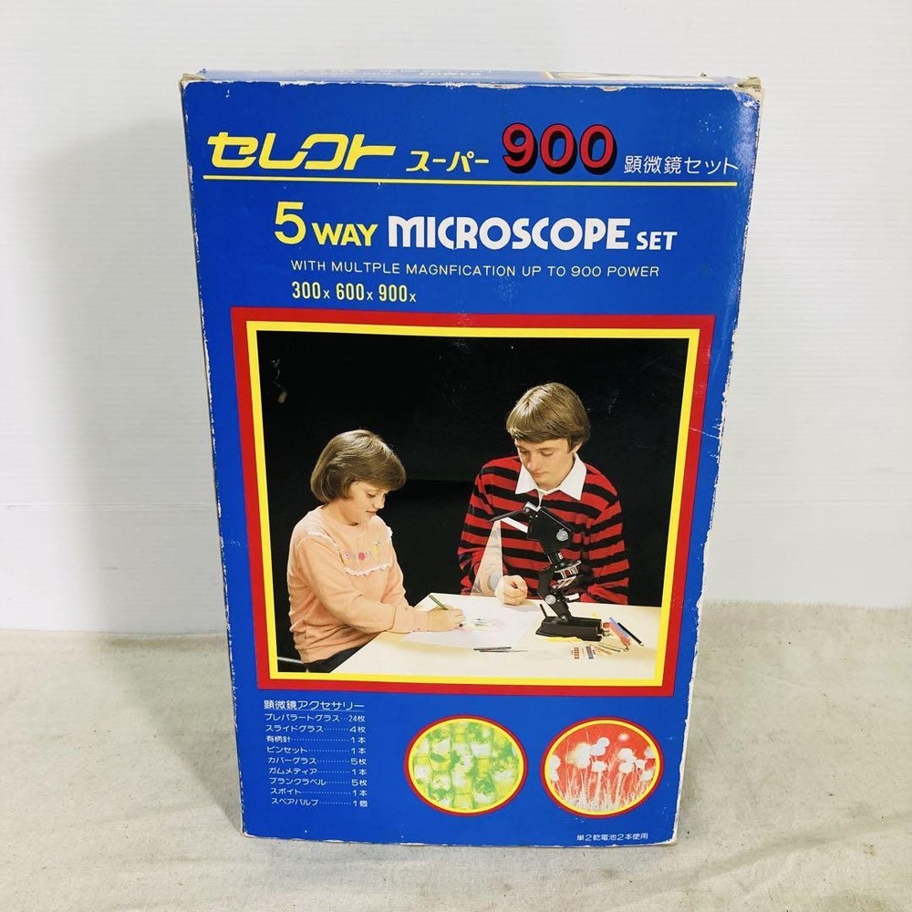 Power confirmed Retro Select Super 900 Microscope Microscope Set Eiko