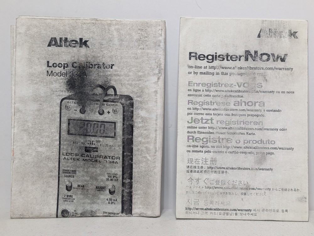 Altek Model 334A Loop Calibrator w/ Case & Paperwork