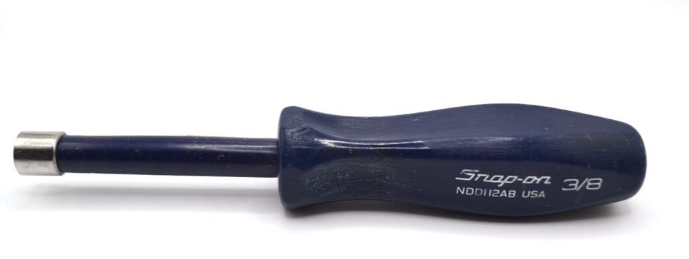 Snap-On Tools 3/8" Nut Driver USA Blue Handle Socket NDD112AB S-22
