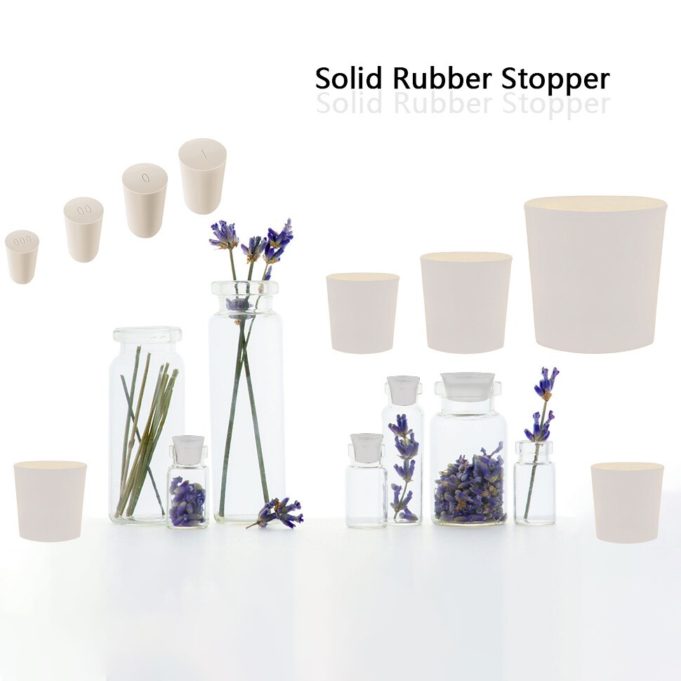 Rubber Stopper Bungs Laboratory Solid Hole Stopper Tapered Plugs Various Sizes