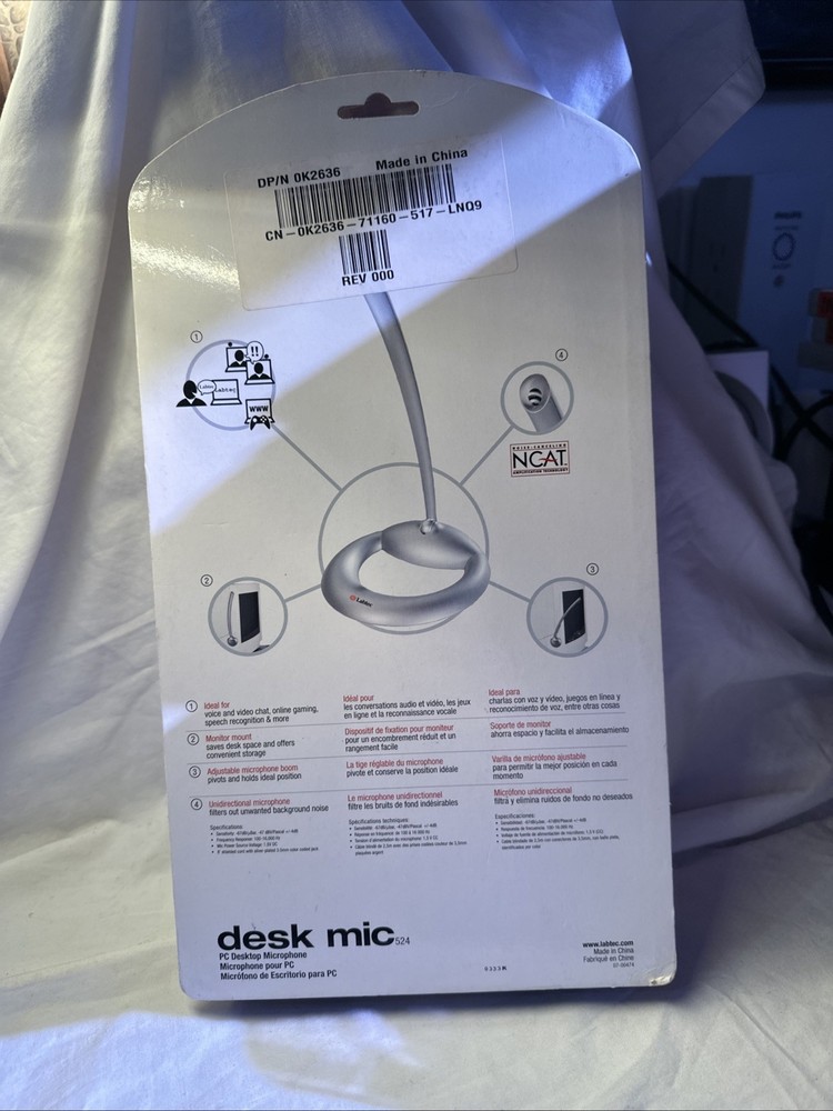 Labtec Desk Mic 524 Desktop Microphone - New