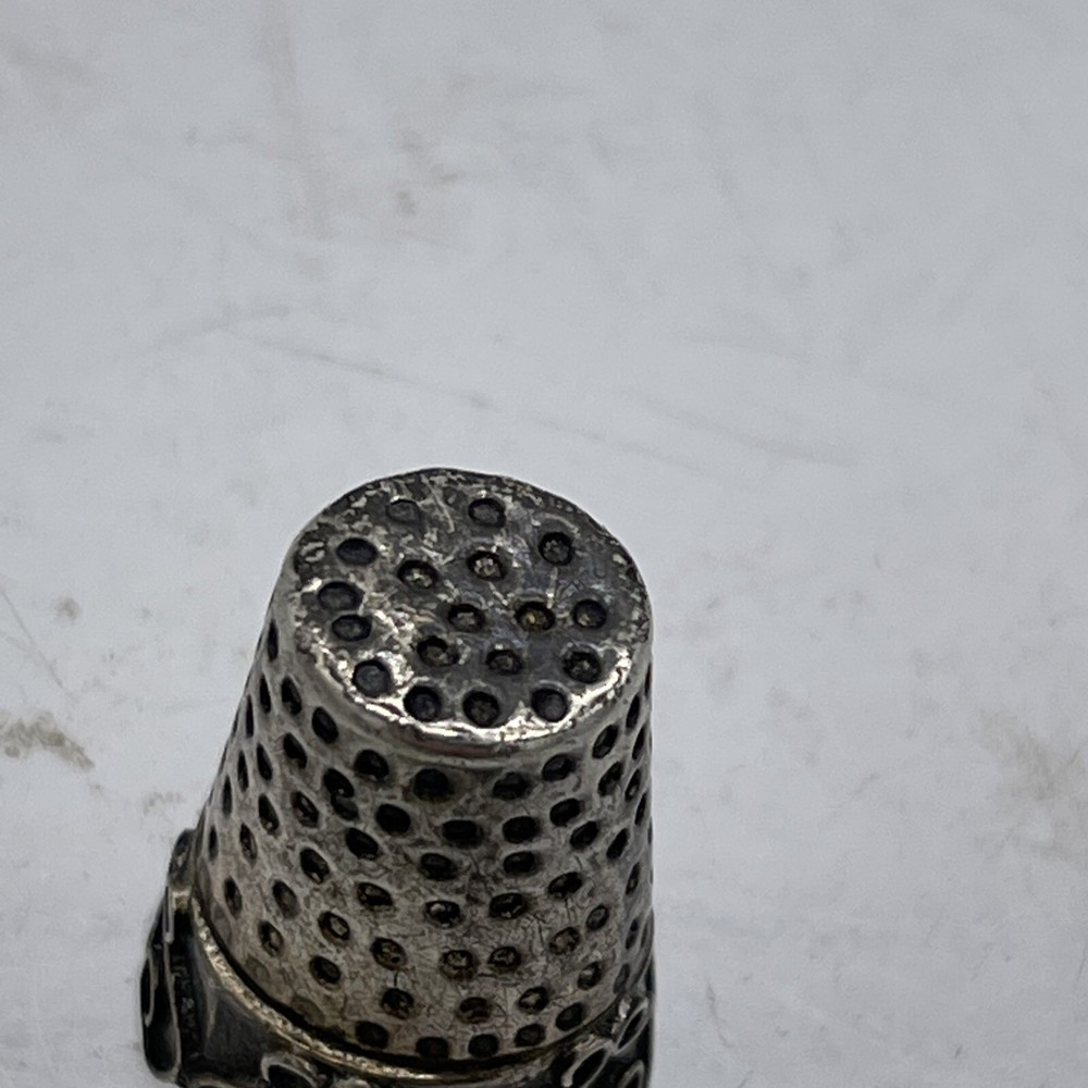 Antique “RARE” Mexico Silver Thimble Beautiful