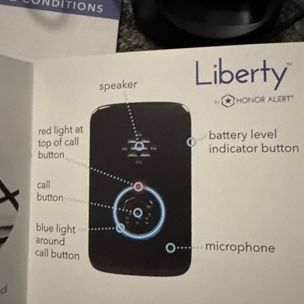Liberty Honor Alert Rechargeable Mobile Medical Alert System