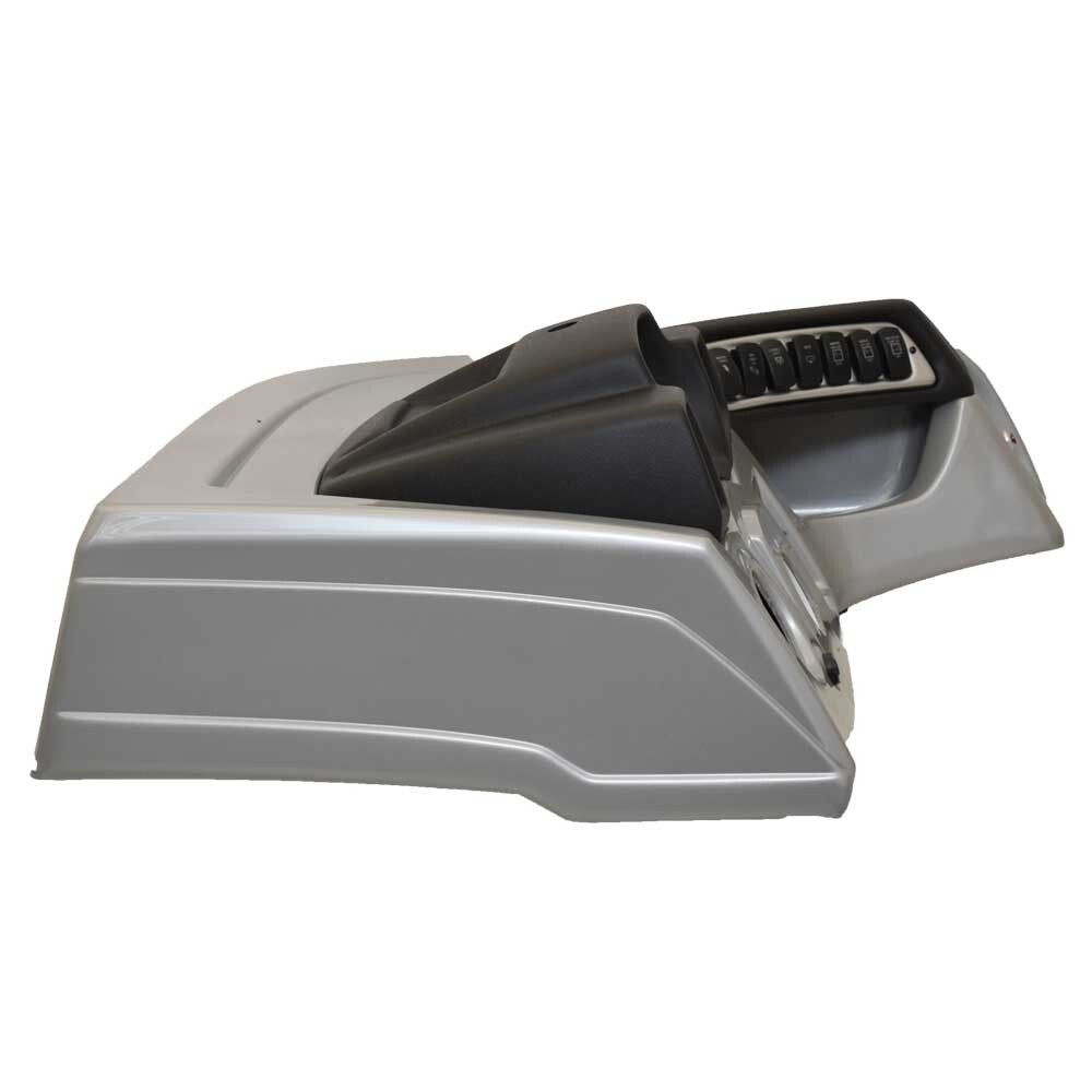 Tracker Boat Dash Console Panel F144300595 | 33 5/8 Inch Silver Black