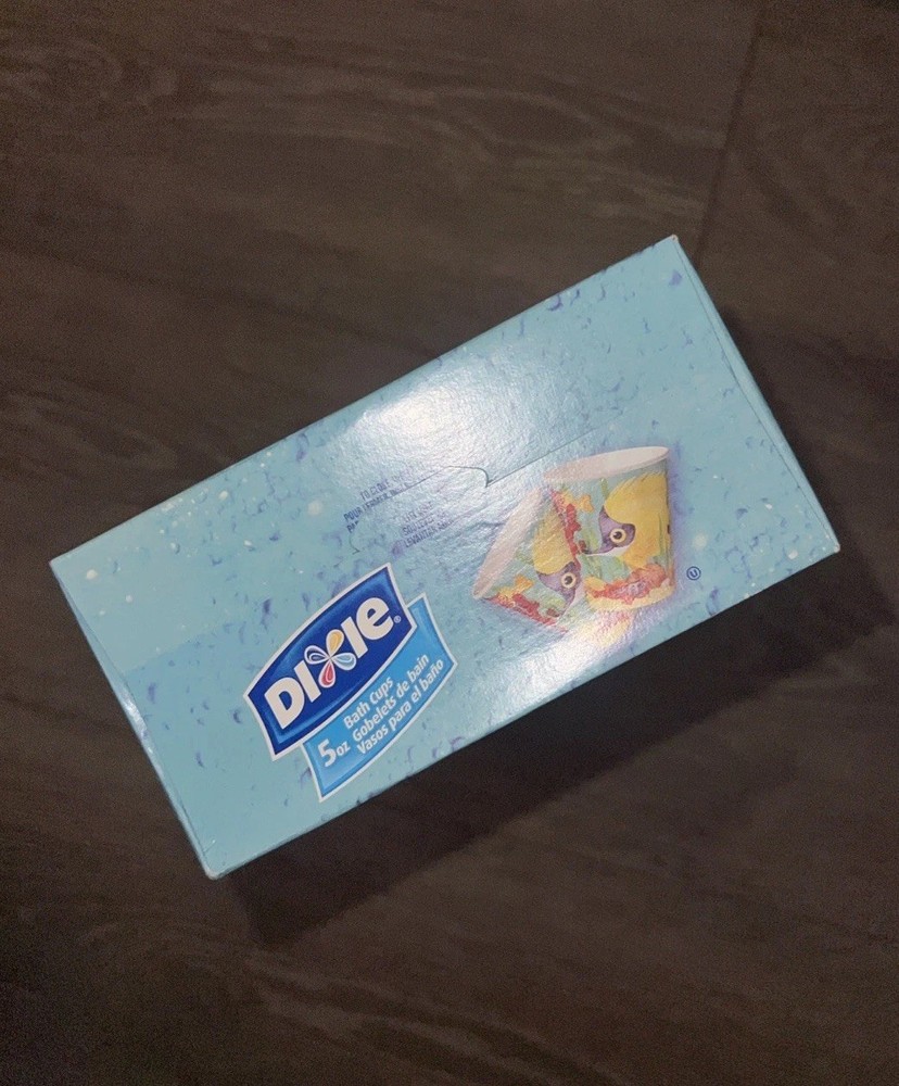 2008 Dixie 5oz All Purpose Disposable Bath Cups “Tropical Fish” SEALED BOX