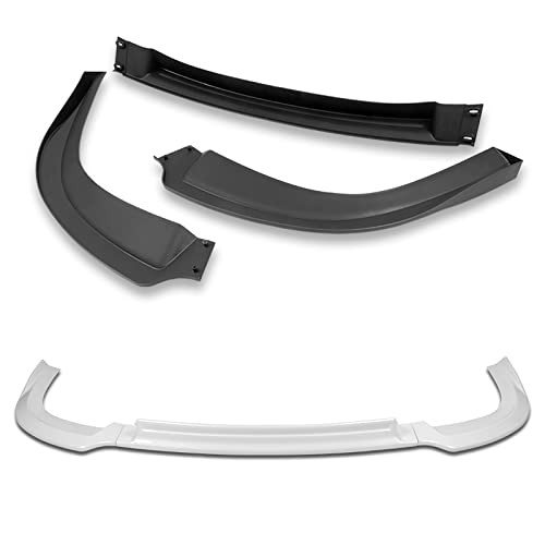 3PC Front Bumper Lip Spoiler Kit 2008-2015 Lancer White