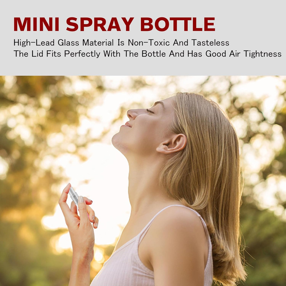 Mini Spray Bottle 2Ml, Refillable Glass Spray Bottle, Glass Bottle Atomizer, Per