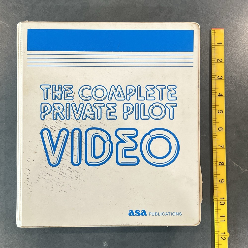 THE COMPLETE PRIVATE PILOT VIDEO 4 VHS Set ASA Aviation Instruction Tutorial