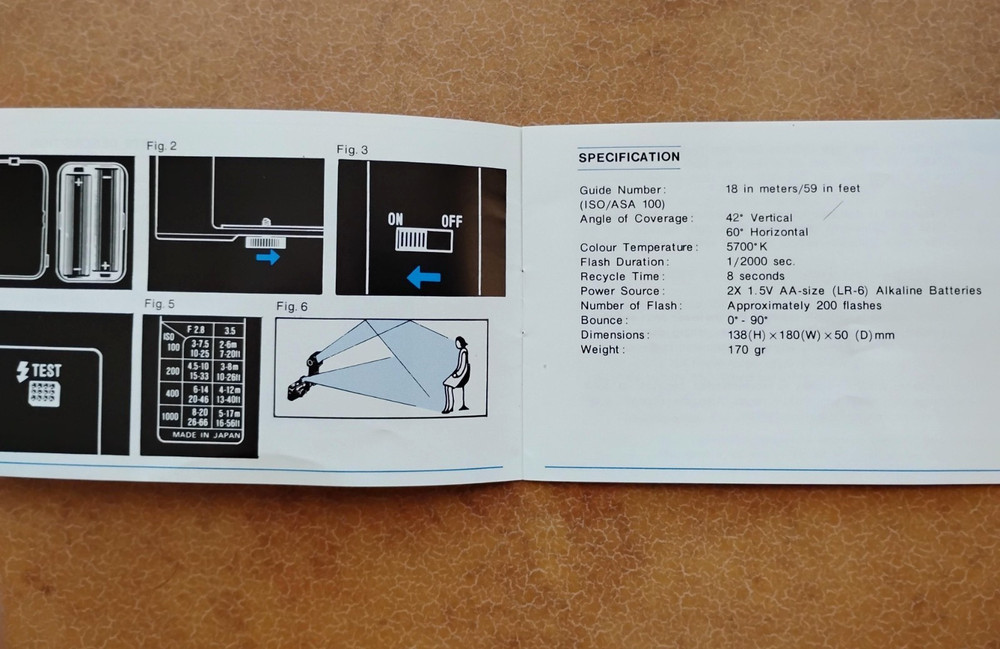 Starblitz 18GM electronic slave flash/camera bracket combo