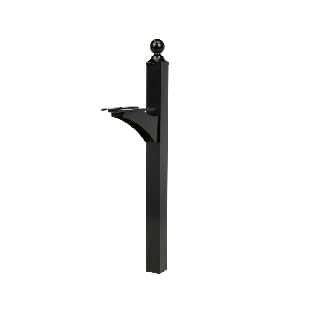 Architectural Mailboxes Landover Aluminum Mailbox Post, Black
