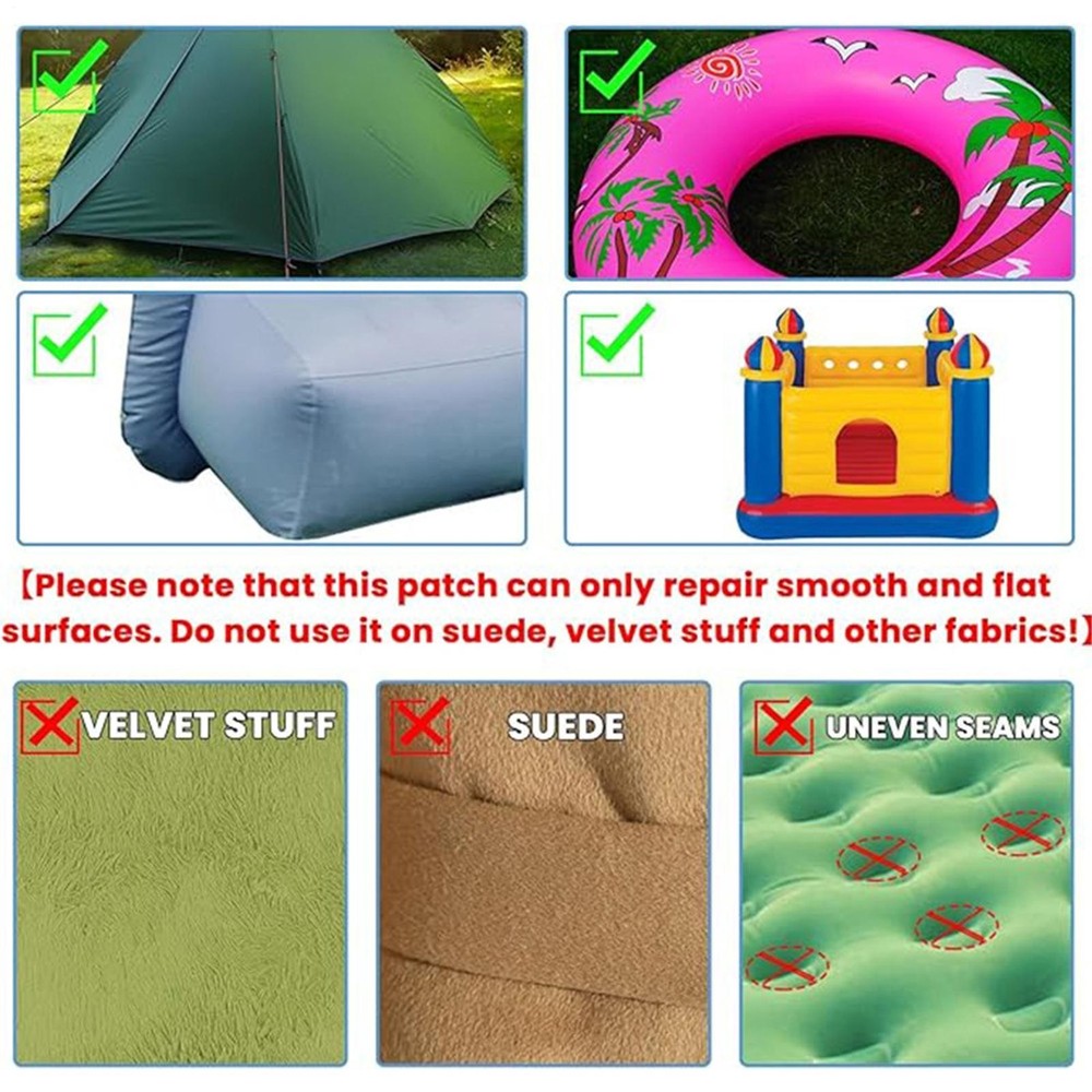 Air Mattress Patch Kit 10pcs Pool Liner Patch Kit Multipurpose