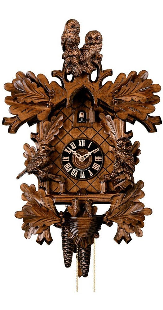 Cuckoo Clock Owls HO 179/4nu NEW