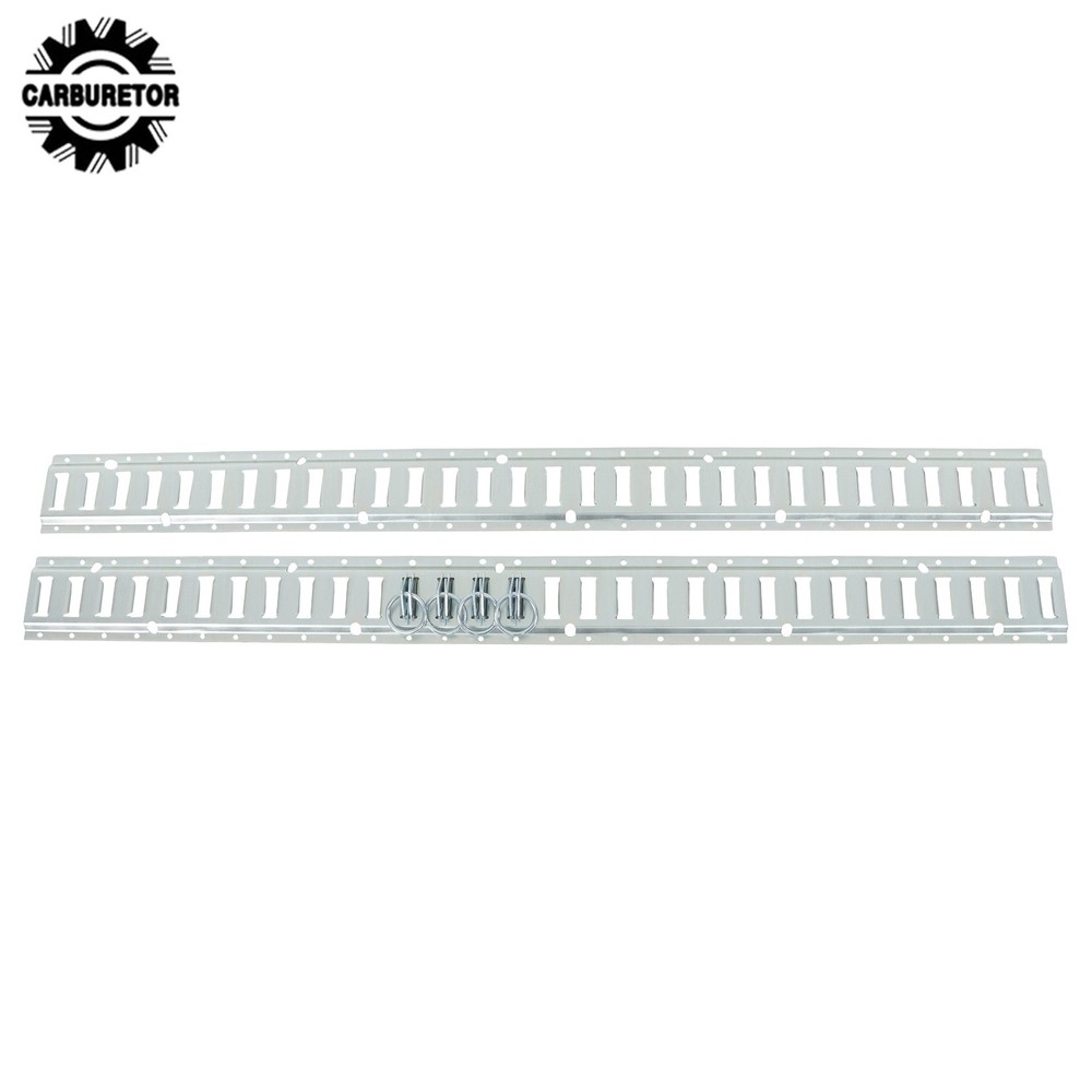 Silver 12 Pack 60" E Track Rail Sections With Mounting Hardware For Trucks Vans