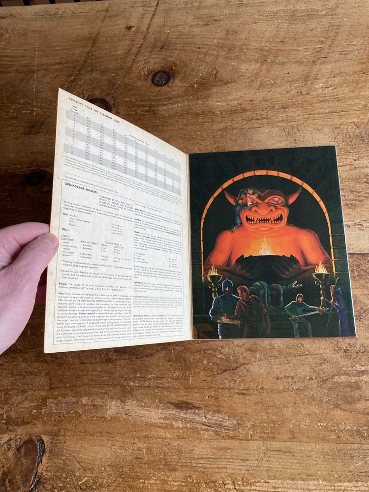 Vintage Dungeon Masters Screens Both Trifolds 1981 Advanced Dungeons & Dragons