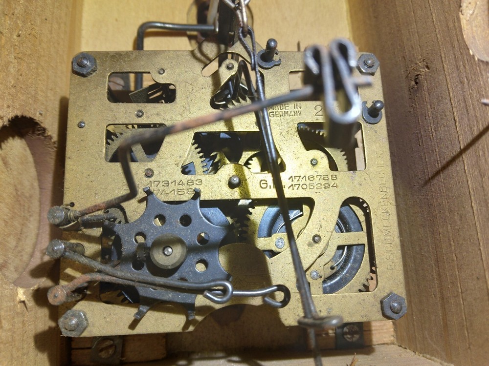VINTAGE CUCKOO CLOCK WITH  E. SCHMECKENBECHER MOVEMENT