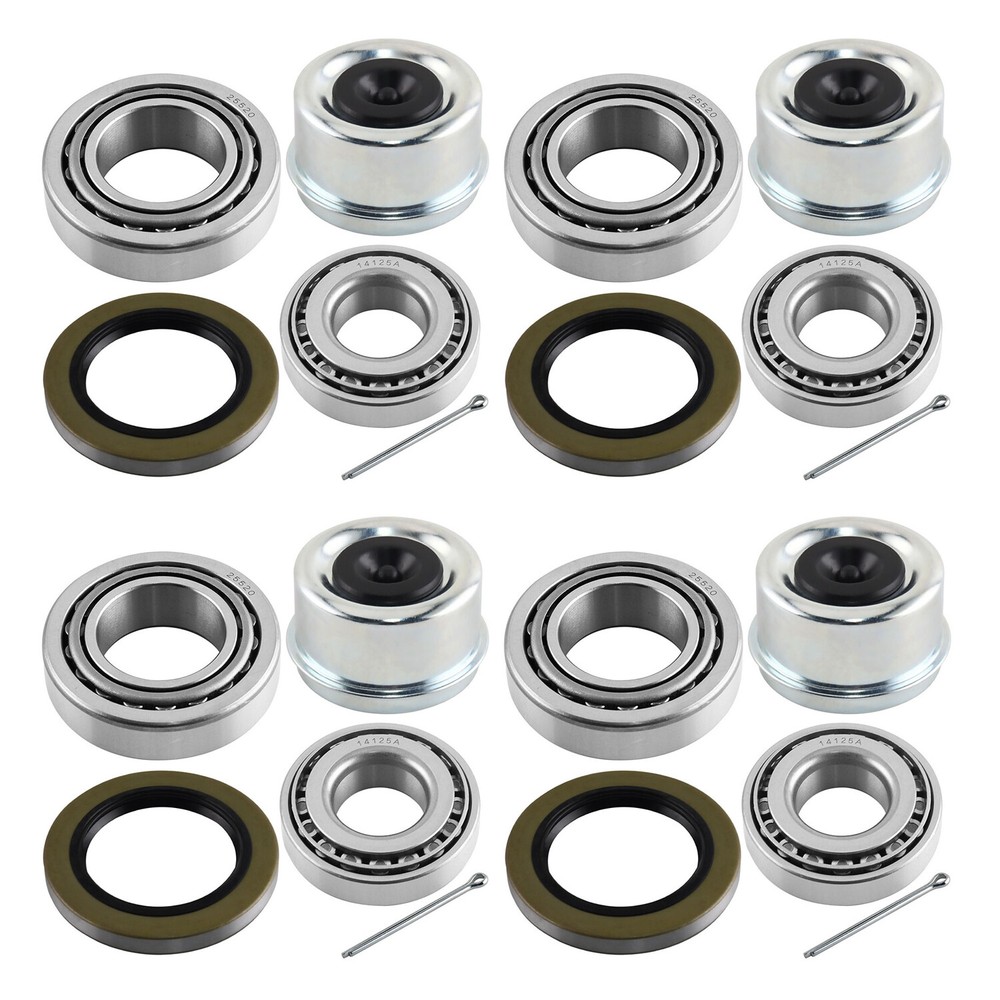 4 Sets Trailer Hub Wheel Bearing Replace Kit 25580 14125A Fit 5200-7000lbs Axles