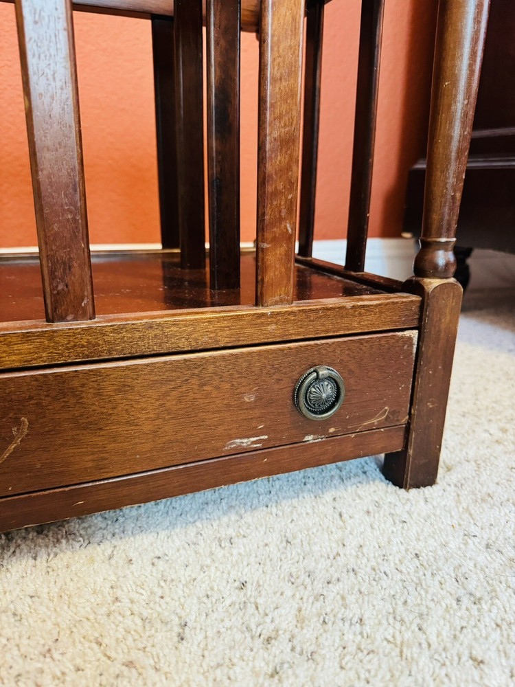 Bombay Company Solid Wood Magazine Rack Drawer