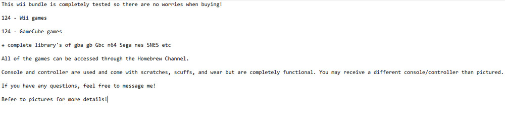 Nintendo Wii Game Console Bundle 100+ Games