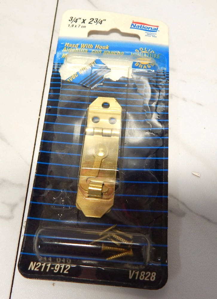 National Hardware Brass Decorative Hinges & Hasps -Some open packages