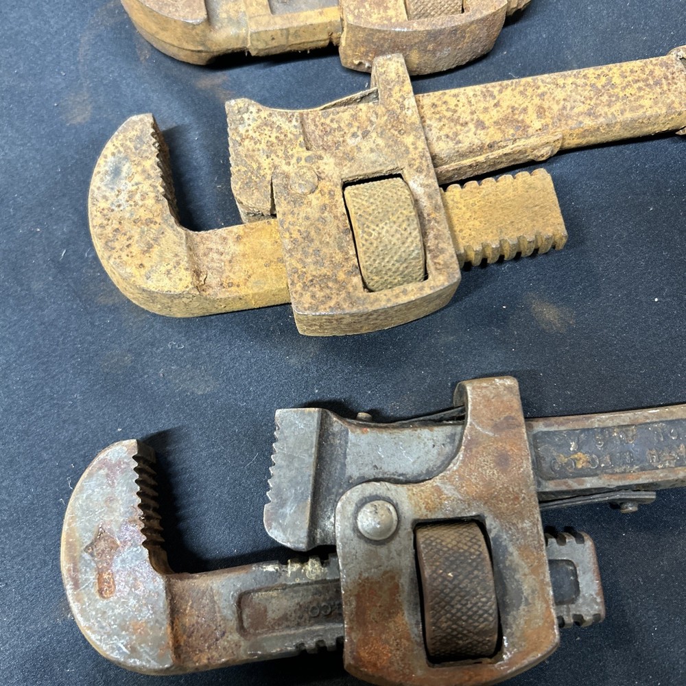 Lot Of 11 Pipe Wrenches