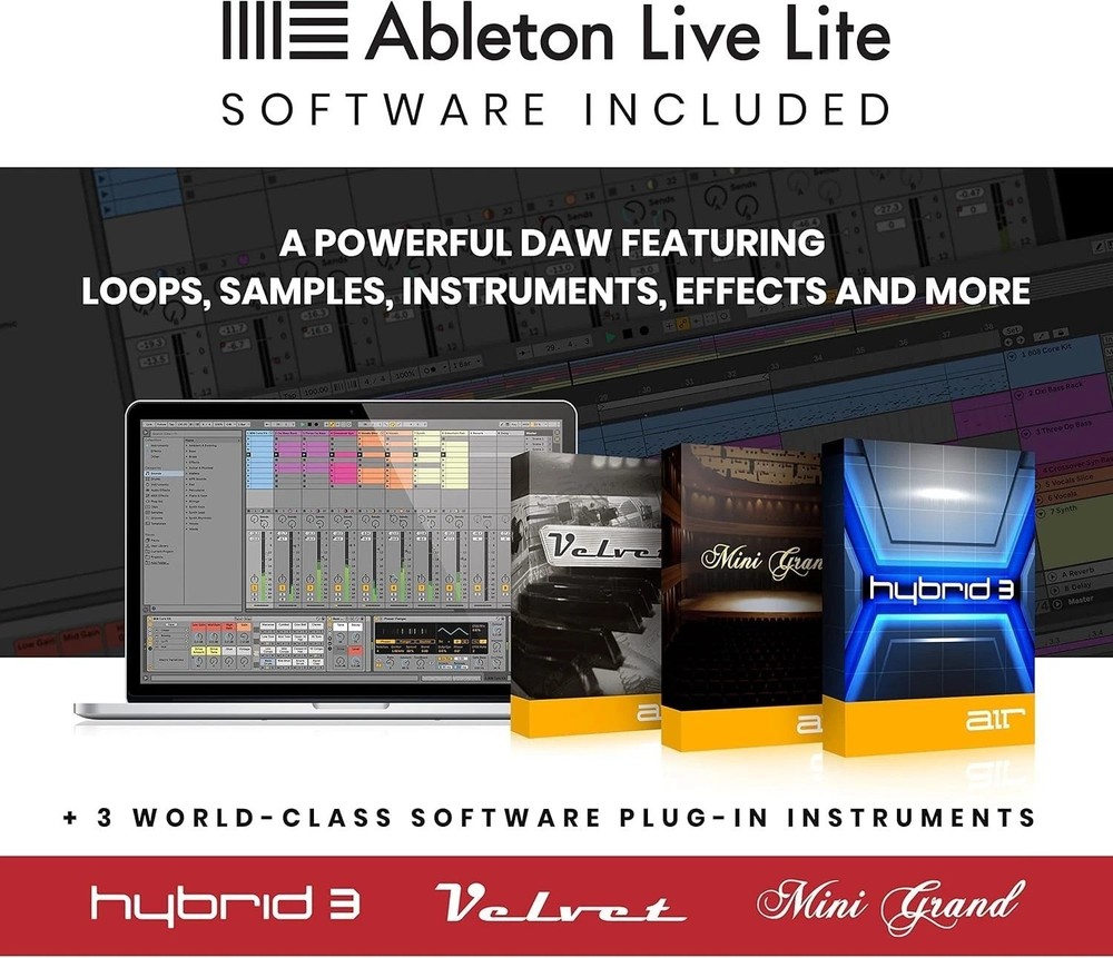 APC Mini MK2 Pad Controller - Ableton Live Lite, 64 RGB Pads-