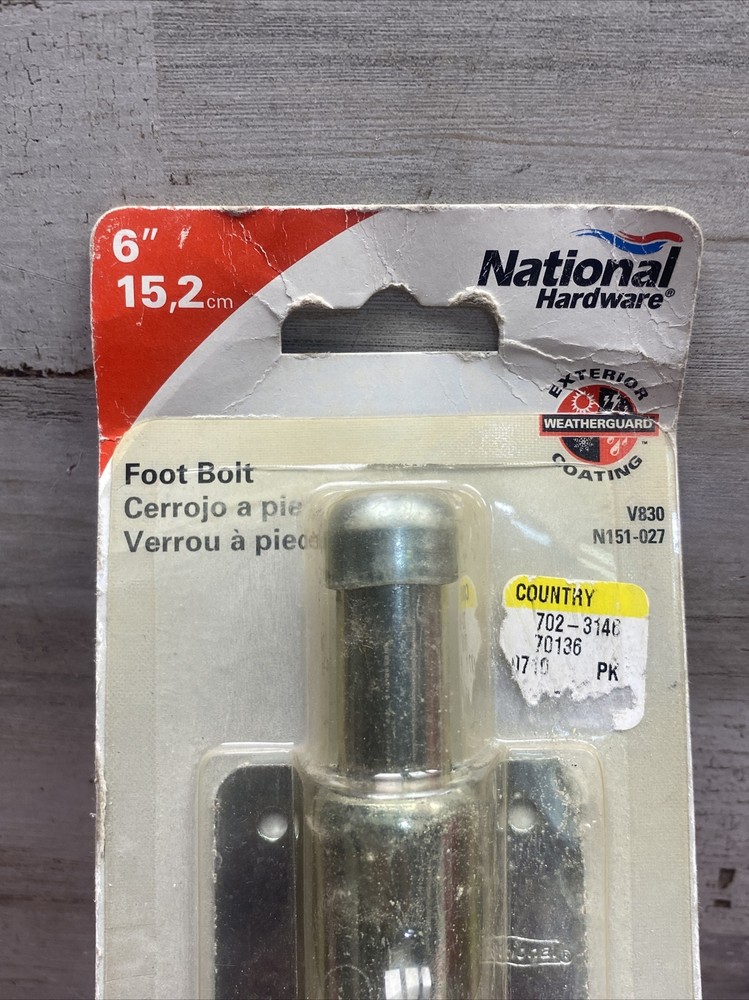 New National Hardware - V830 6" Foot Bolt
