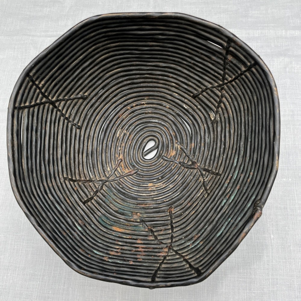 Primitive Tribal Iron Bowl