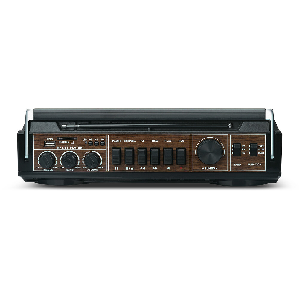 Portable Retro Cassette Player Bluetooth Connectivity Speaker AM/FM/SW, USB /SD