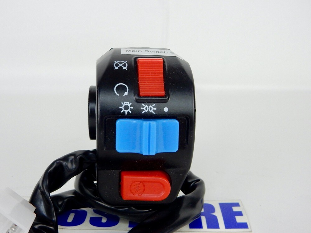 START KILL LIGHT SWITCH (RIGHT SIDE) FOR GATOR 50cc (S3 / E3) SCOOTER *6 WIRE*