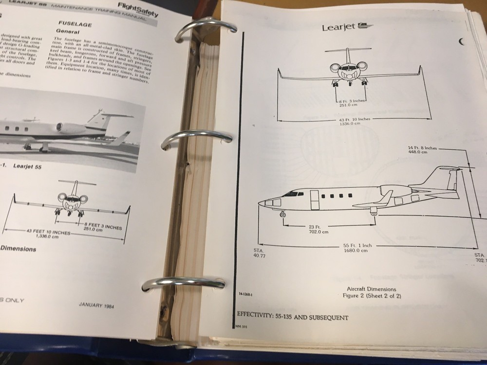 Learjet 55 Maintenance Training Manual