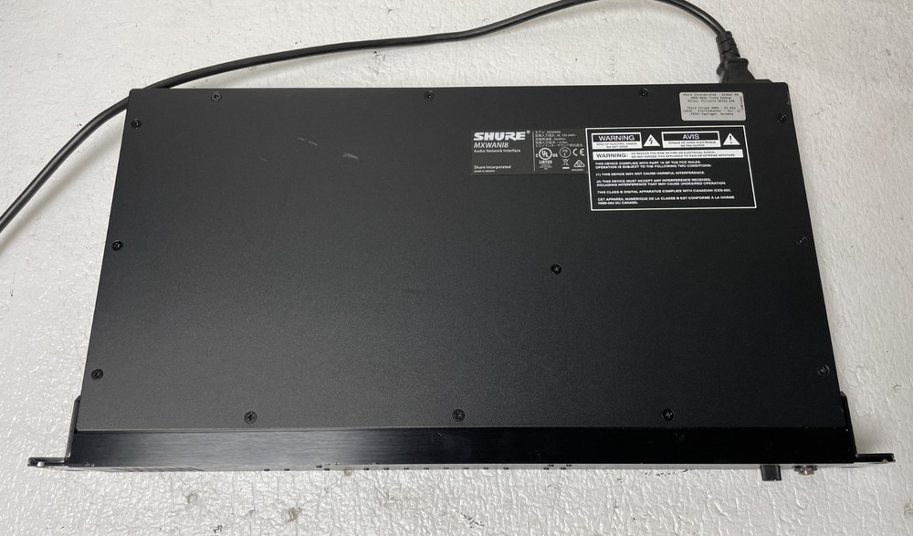Shure MXWANI8 Microflex Wireless Audio Network Interface w/ Rack Ears