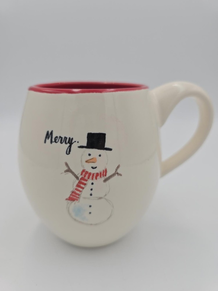 Rae Dunn Ceramic Merry Snowman Mug