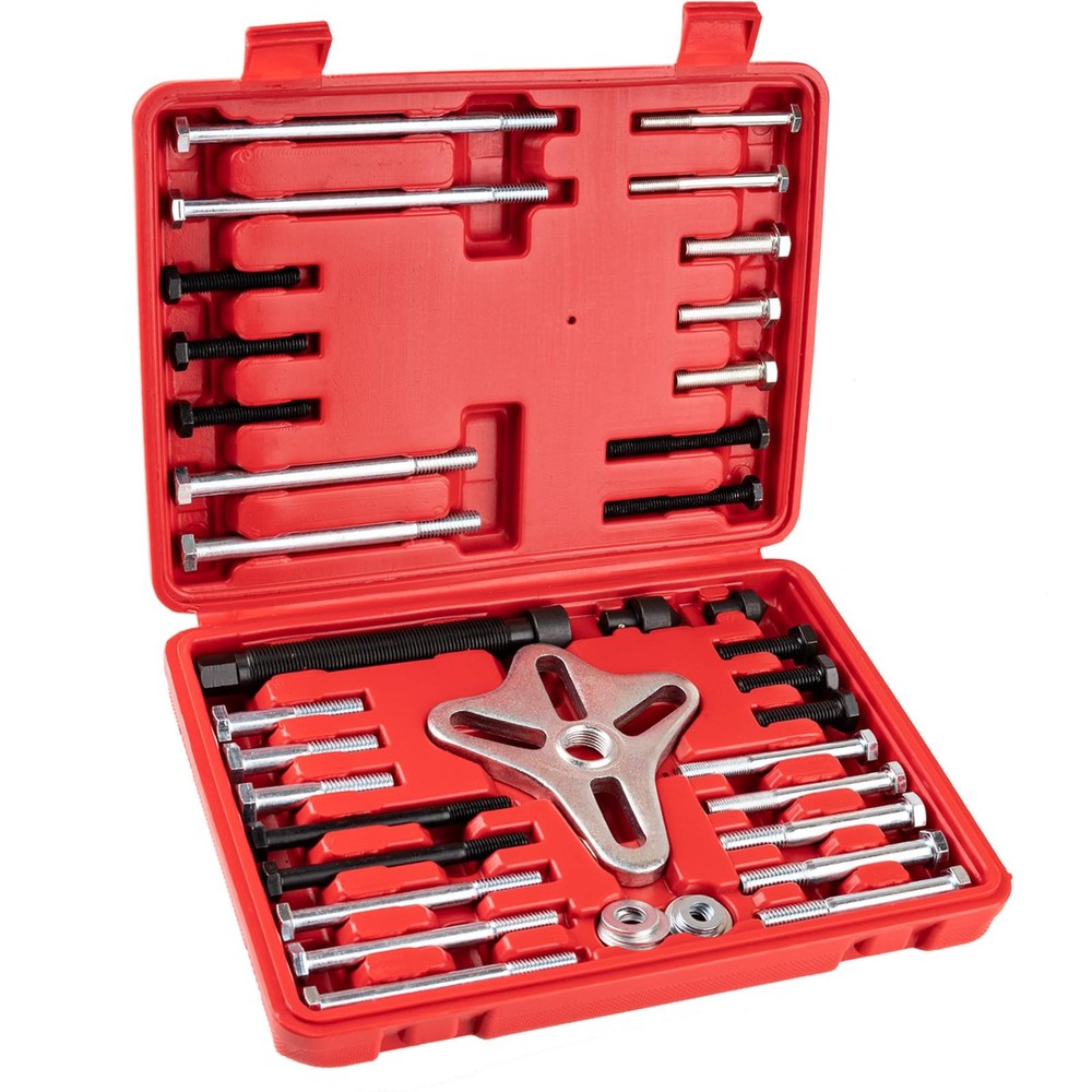 syizyen 46PCS Harmonic Balancer Puller Set, Automotive Power Steering Wheel...