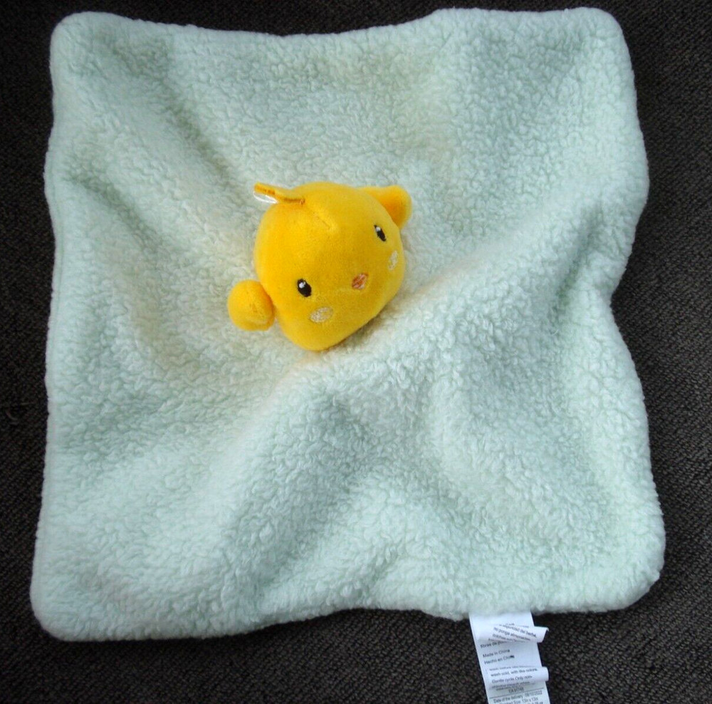 DTU Inc. Mint Green Security Blanket Yellow Chick NEW