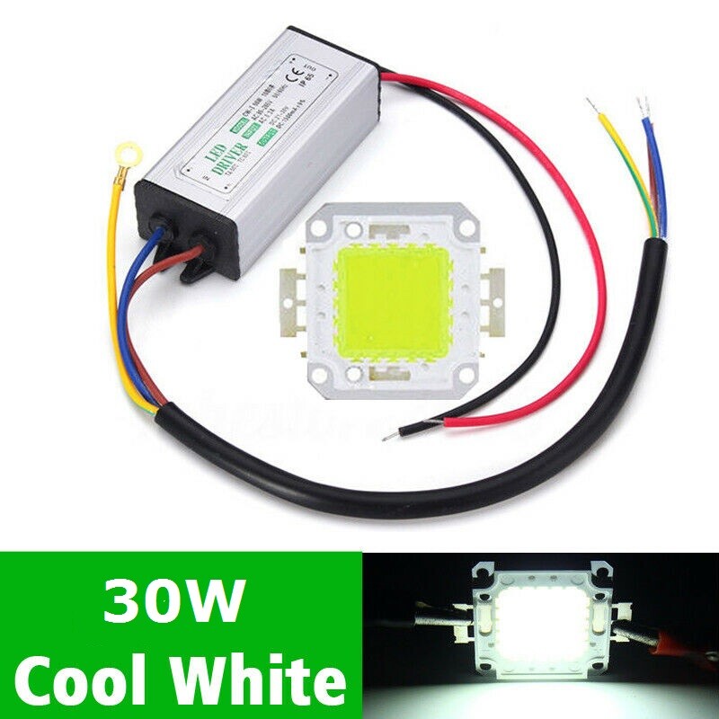LED Driver + COB Chip 100W 50W 30W 20W 10W Power Supply Transformer Bulb Lights