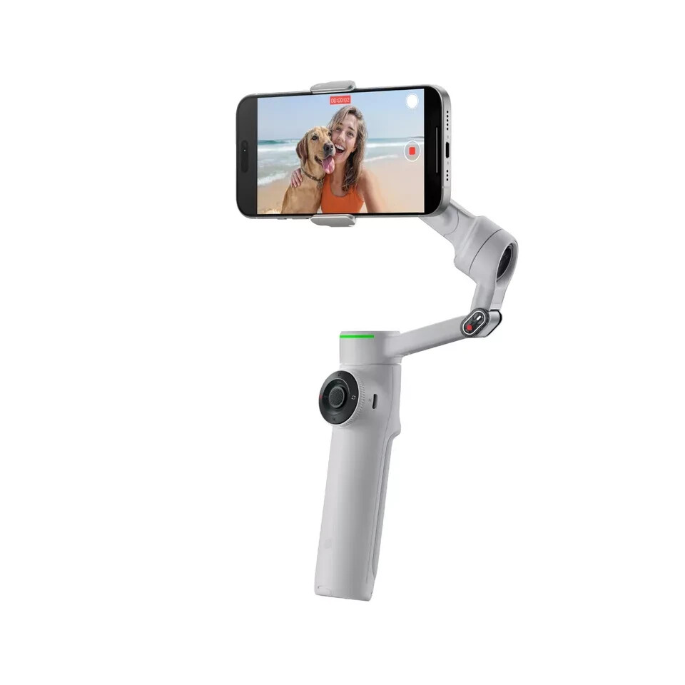Insta360 Flow 2 Pro Gray AI Tracker Bundle Smartphone Stick Tripod Stabilizer
