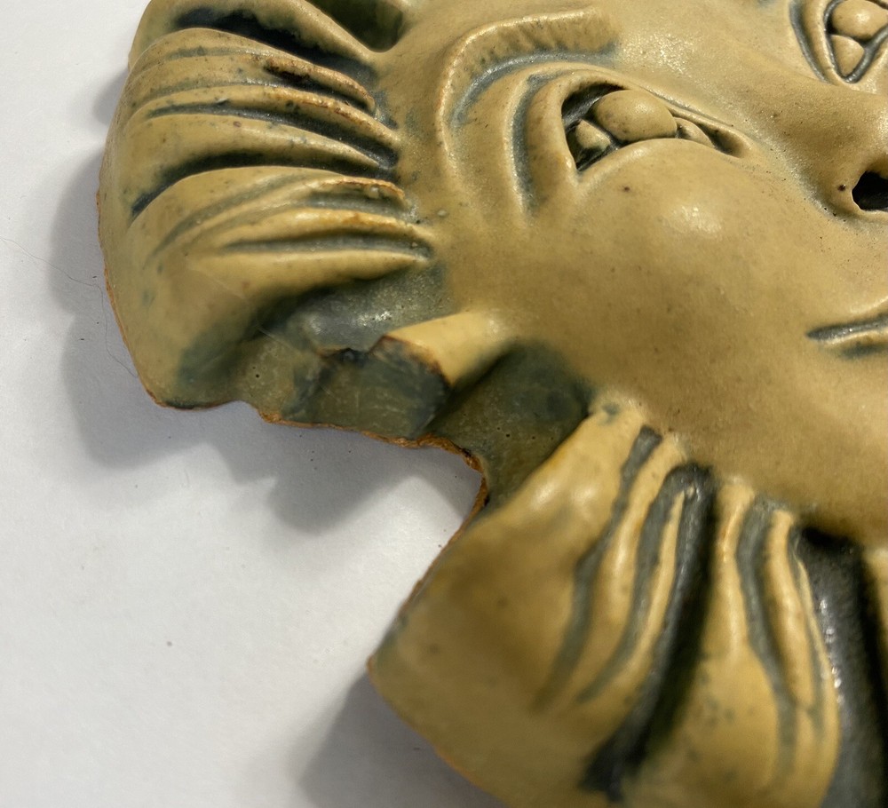 Sun Face Stoneware Tile by Gretchen Kramp *defect* See Photos & Description