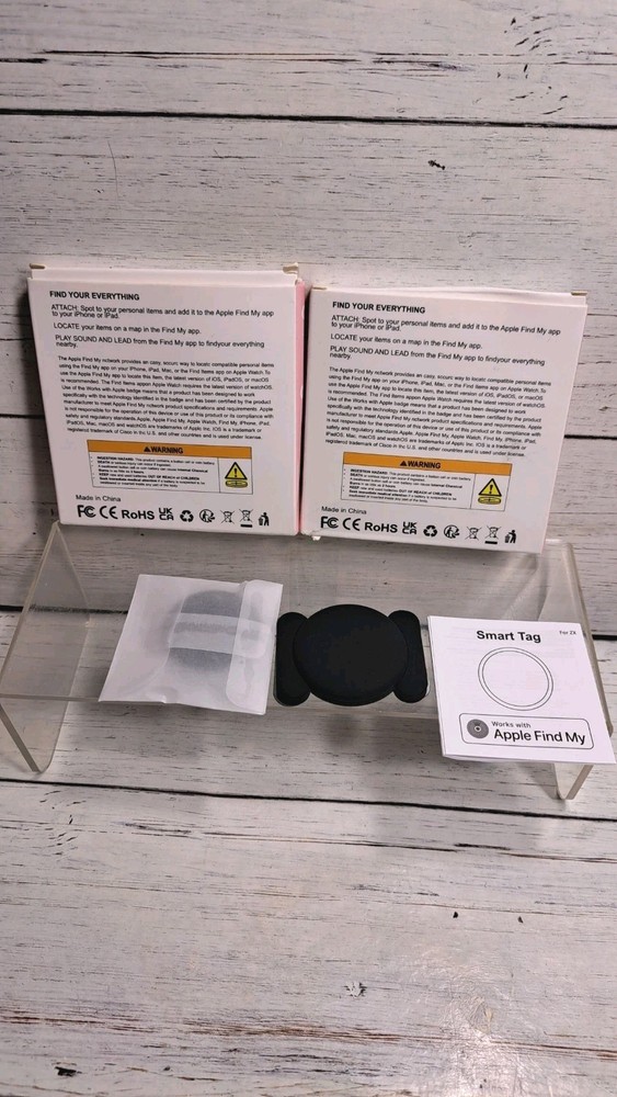 Bluetooth wireless tag Smart Tracker works with APPLE FIND MY Black