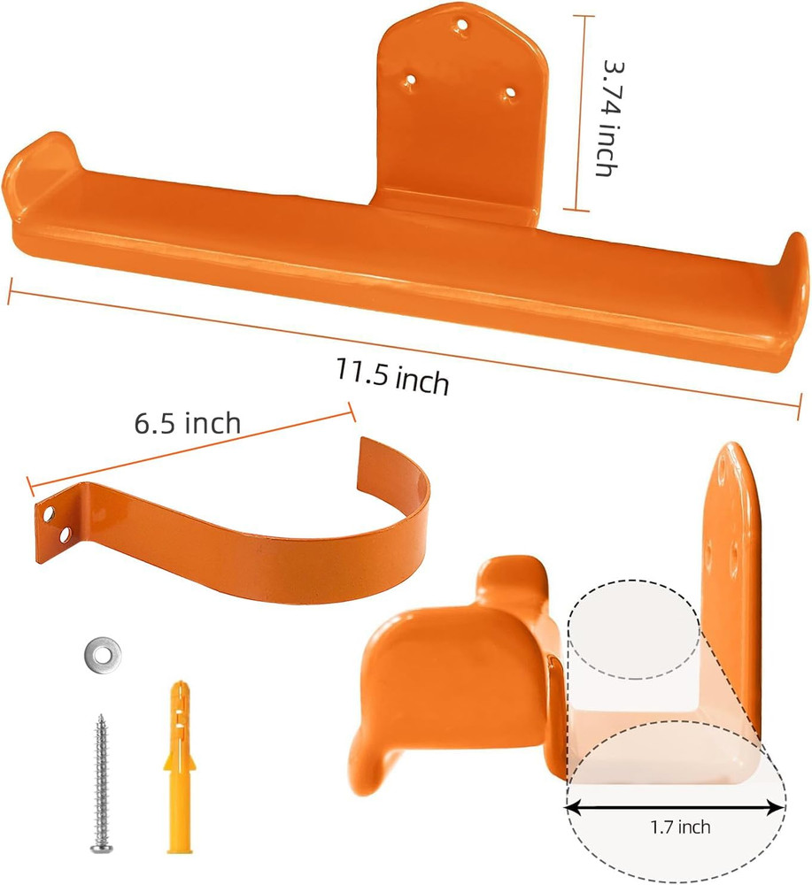 Backpack Leaf Blower and Sprayer Wall Mount Hanger, 2 Pack Storage Solution