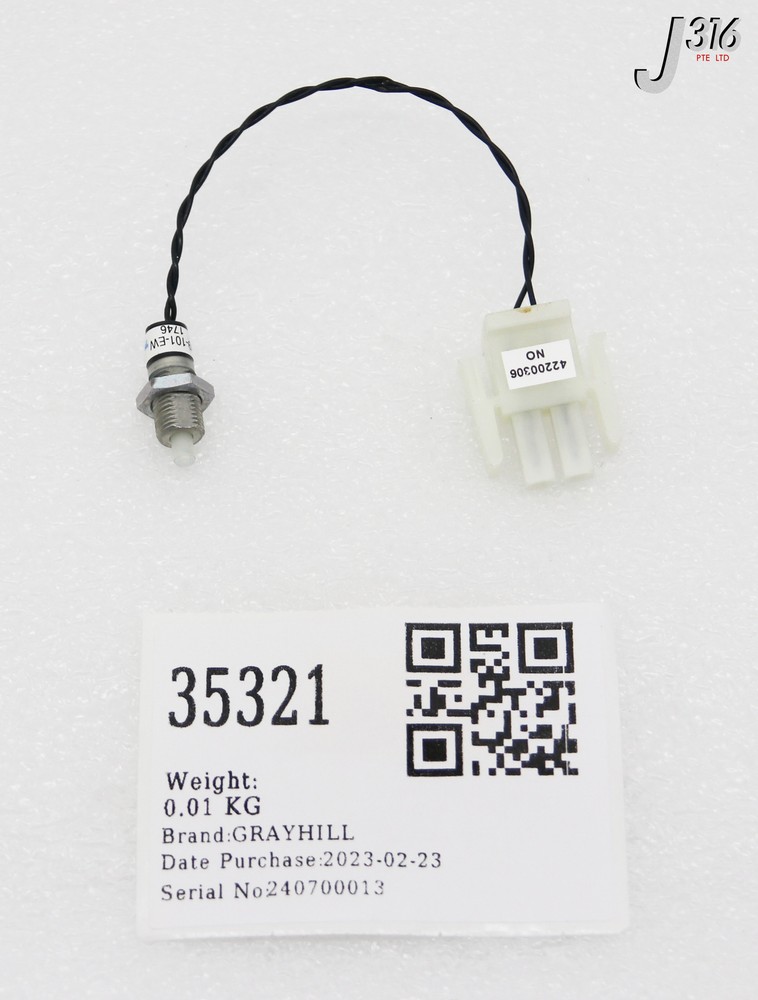 35321 GRAYHILL SWITCH PUSH BUTTON 39-101-EW
