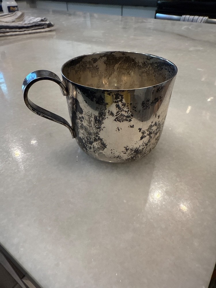tiffany co sterling silver baby cup