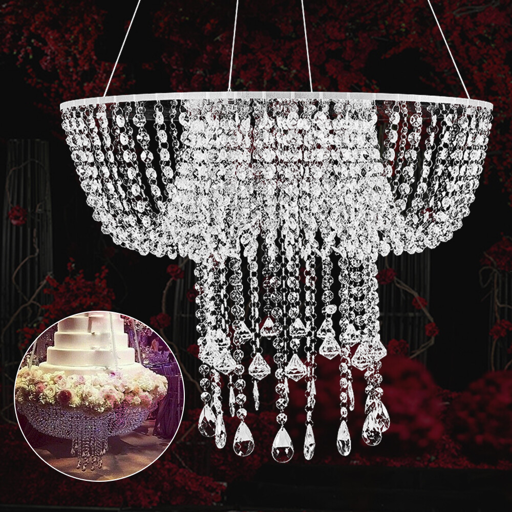 Wedding Cake Stand 80cm Crystal Bead Regular Impact-resistant, Rust-resistant
