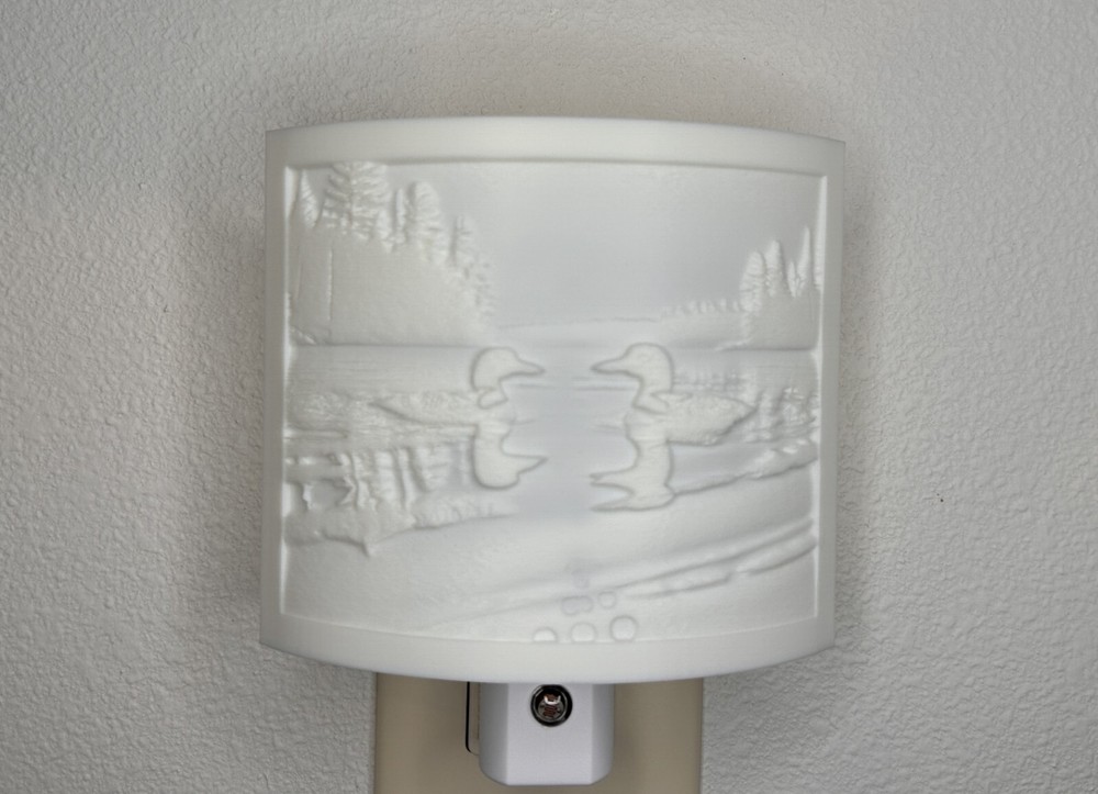 Outdoors Collection Night Light - Loons (White)