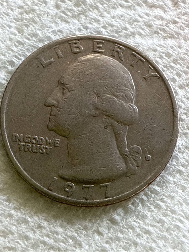1977 Washington Head Quarter Error Strike Filled D