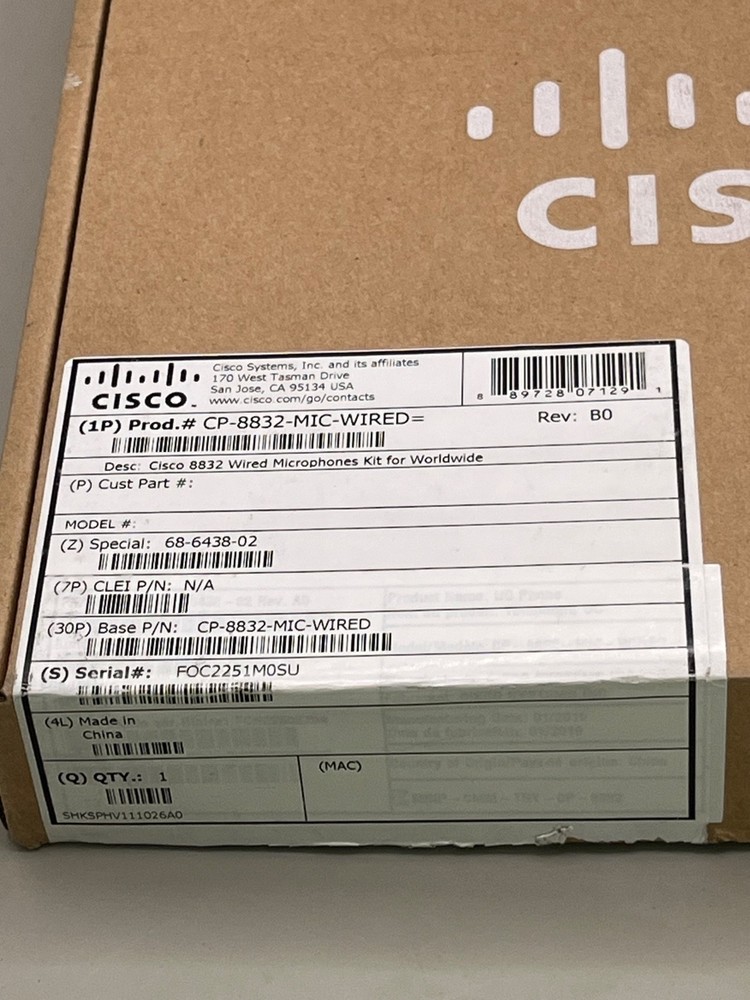 CISCO CP-8832-MIC-WIRED WIRED MICROPHONE KIT
