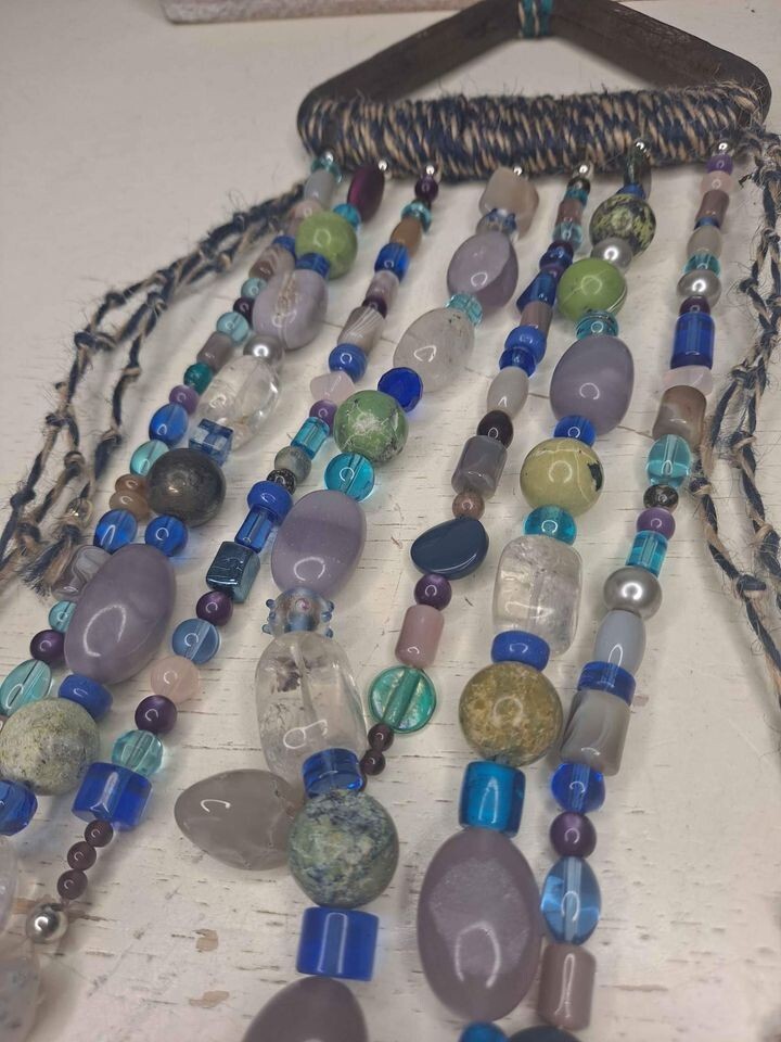 Rustic Beaded Wall Hang