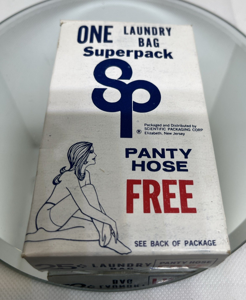 1960s LAUNDRY Plastic Laundromat Vending Machine Bag