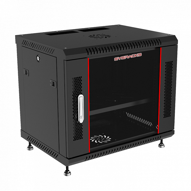 9U Sysracks Wall Mount IT Data Network Server Rack Cabinet Enclosure 24" Depth